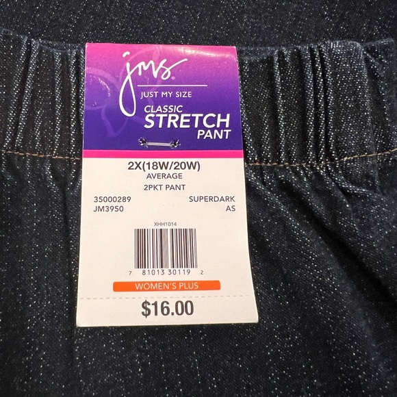 NWT JMS Just My Size Classic Stretch Jeans - Picture 12 of 13